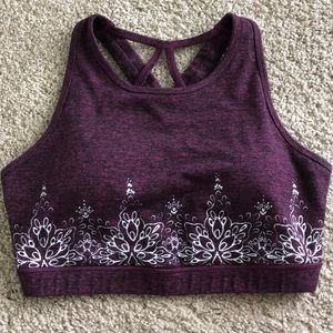 GAIAM sports bra with racer back